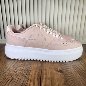 Nike Court Vision Alta LTR Womens Sz 11 Pink Platform Sneakers Shoes DM0113-600